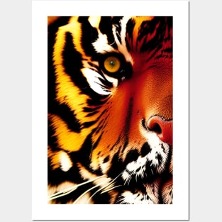 Tiger face Posters and Art